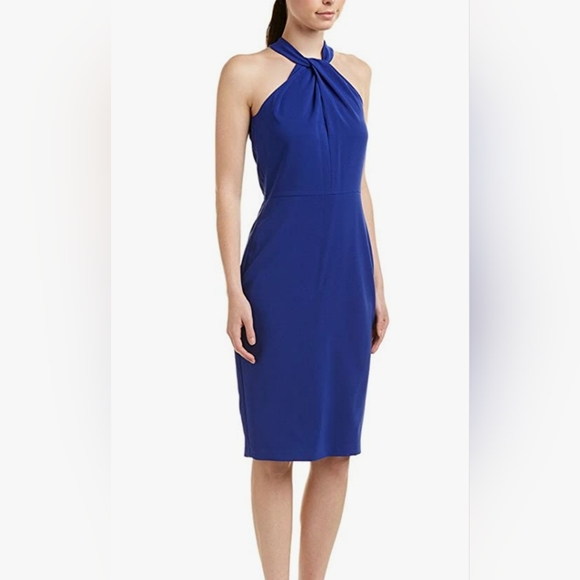 Taylor Twist Neck Halter Dress - Picture 1 of 2